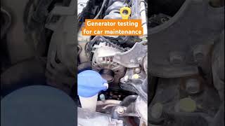 Generator testing for car maintenance automobile mechanic car garage mechaniclife motorrepair [upl. by Hourigan]