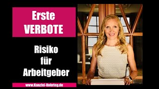 Einrichtungsbezogene Impfpflicht  Erste Tätigkeitsverbote in Deutschland Risiko für Arbeitgeber [upl. by Sukey]