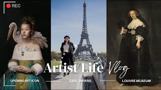 My Paris Art Adventure  ArtIcon Exhibition amp Louvre Highlight [upl. by Eatnuahs]