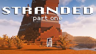 This PLACE IS A MESA  Stranded Badlands Minecraft Survival Challenge Part 1 [upl. by Nylad832]