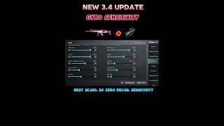 How to use Scarl2x zero recoil sensitivity shorts viralshorts pubgmobile bgmi sensitivity yt [upl. by Notlih]