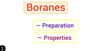 Boranes preparation and properties  simplified [upl. by Byrdie]