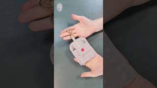 Quick and Easy sewing tips cute pouch keyring  double pocket pouch sewingtutorial [upl. by Ardnoyek]