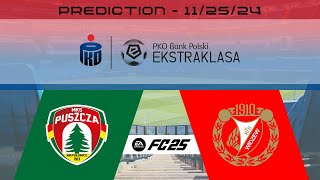 Puszcza Niepołomice vs Widzew Łódz  Prediction  202425 PKO BP Ekstraklasa  EA FC 25 [upl. by Irat]