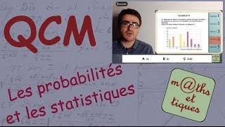 QCM  Les probabilités amp les statistiques  Troisième [upl. by Weaks569]