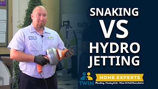 Snaking vs Hydrojetting [upl. by Zobe]