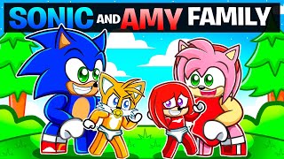 Sonic and Amy ADOPT a FAMILY in Roblox [upl. by Lichter988]