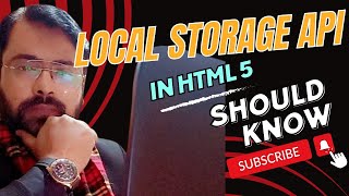 Local storage API in Html 5 Urdu Hindi  Learn Local Storage API in Html 5 [upl. by Tat]