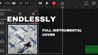 Muse  Endlessly FULL Instrumental cover  garageband cover [upl. by Asor362]