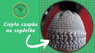 BajeryEliszydełkowanie Czapka Zimowa Na SzydełkuTutorial Crochet winter hat [upl. by Riobard]