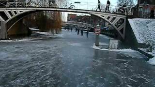 Schaatsen in Dokkum  Elfstedentocht [upl. by Nimesh]