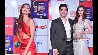 Zee Cine Awards 2019 Arbaaz Khan Enters With Girlfriend Georgia And Guess What Malaika Arora Did [upl. by Anivla]