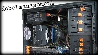 KABELMANAGEMENT PC RICHTIG VERKABELN  GAMER PC BAUEN DEUTSCH [upl. by Norrad]