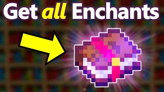 How to Get ALL 42 Enchantments FAST in Minecraft 121 Java  Bedrock [upl. by Anikat]