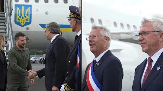 Zelensky arrives in Normandy for DDay 80th anniversary  AFP [upl. by Hgielyak]