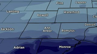 Tracking multiple inches of snow accumulation Wednesday in Metro Detroit What to know [upl. by Anaher]