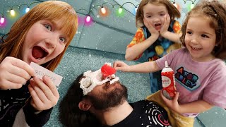 CRAZY CHRiSTMAS CHALLENGES Adley Niko amp Navey play Santa Says Reindeer Dad and Fun Family Games [upl. by Aig]