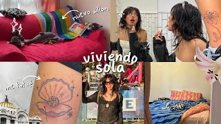 decorando mi depa🍒 nueva vida nuevas experiencias nuevos muebles y tatuajes [upl. by Laban]