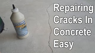 How To Repair Cracked Concrete Patio Slab [upl. by Wolfort]