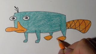 Comment dessiner Perry lornithorynque etape par etape [upl. by Siroval]