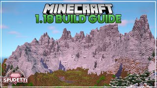 Minecraft 118 NEW Mountains Build Guide  Tips [upl. by Trilbi]