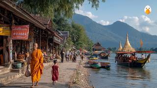 Luang Prabang Laos🇱🇦 Amazing Ancient Buddhist City with Over 1000 Years 4K UHD [upl. by Sirref]