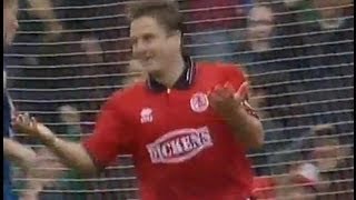 Middlesbrough v Millwall 199495 HENDRIE GOAL [upl. by Olihs]