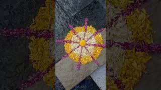 Easy onam pookalam design 🌸🏵️🌸🌼onam onampookalam trending viralvideo shorts [upl. by Yniffit980]