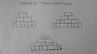 Gioco Matematico  Le Piramidi dei Numeri [upl. by Auqinahs]