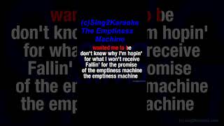 Linkin Park The Emptiness Machine Karaoke Version Lyrics [upl. by Waldron]