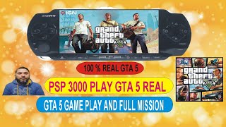 PSP 3000 GTA 5 REAL EXPERIENCE FULL MISSION ON GTA 5 GAME PLAY AND REVIEW holesaleshop [upl. by Novel]