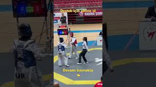 Yumruklarla puan alınan müsabaka I Taekwondo explore taekwondo shorts shortvideo 태권도 world [upl. by Celine]