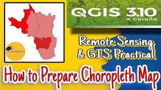 How to Prepare Choropleth Map in QGIS  Thematic Map in QGIS [upl. by Pitarys]