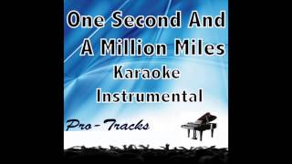 One Second And A Million Miles karaoke instrumental Bridges Of Madison County [upl. by Ahsieni]