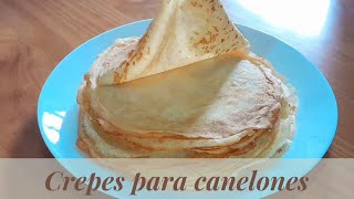 LOS MÁS DELICIOSOS PANQUEQUES  CREPES PARA CANELONES Receta MUY FÁCIL Y RENDIDORA  VC cocina [upl. by Airetahs]