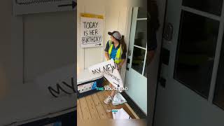 This Delivery Girl Surprises Customers Dog on Its Birthday 🥹 shorts [upl. by Mclain]