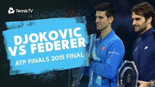 When Novak Djokovic Played Roger Federer in the 2015 Nitto ATP Finals Final [upl. by Euqirdor]