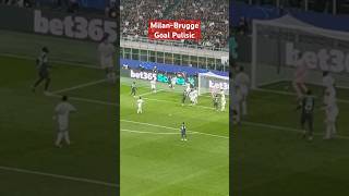 MilanClub Brugge 31 Goal Christian Pulisic [upl. by Drape]