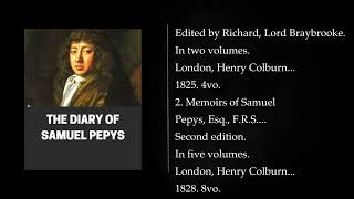 15 THE DIARY OF SAMUEL PEPYS By Samuel Pepys Audiobook full length [upl. by Ellsworth117]