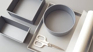 How To Perfectly Line Cake Tin ✂️ 7 Ways To Line Cake Tin [upl. by Ettennor]