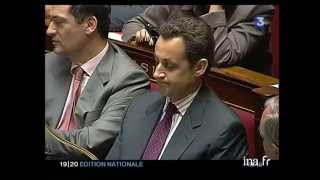 Assemblée Nationale  incident Sarkozy  Archive vidéo INA [upl. by Sonstrom]