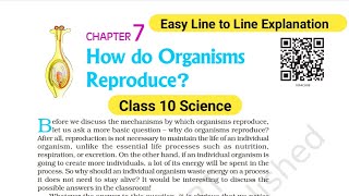 How Do Organisms Reproduce Class 10th CBSE One Shot  Chapter 7 Class 10th NCERT Line to Line [upl. by Ehtyde]