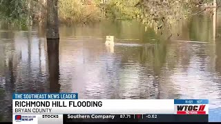 Richmond hill braces for impact as Ogeechee River rises [upl. by Jarrad324]