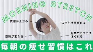 【8分だけ】毎朝ストレッチで消費カロリーをあげて痩せる！最高の1日になるモーニングルーティン🌱 [upl. by Marx381]