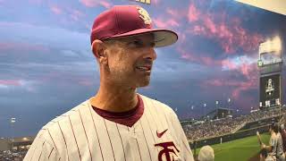 FSU Baseball  Link Jarrett talks seriesopening win over Georgia Tech [upl. by Aziza]