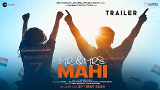 Mr amp Mrs Mahi  Trailer  Rajkummar Rao  Janhvi Kapoor  Sharan Sharma  Dharma Productions [upl. by Ardyce]