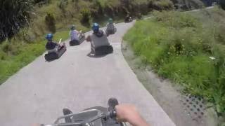 Rotorua Luge Shunts and Crashes [upl. by Fessuoy184]