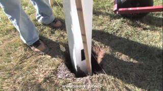 How to install vinyl fencing  layout and post installation [upl. by Nart]