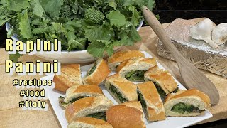 Rapini Panini how to cook broccoli rabe  Broccoli Rapini  cooking broccoli rapini  Rapini Panini [upl. by Ivanna]