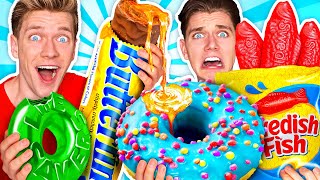 Making Giant Sour Candy How To Make The World’s Largest DIY Real vs Gummy Food At Home Challenge [upl. by Atinuhs367]